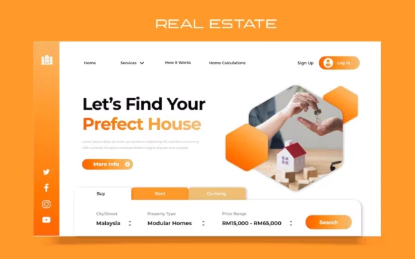 Real Estate Website – List Properties Online